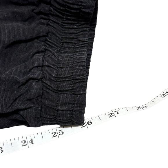 Zara Black Pull On Jogger Pants with Sequin Stripe Size Small - Picture 4 of 6